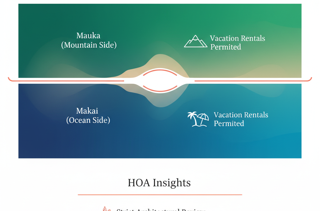 Can I do short-term vacation rentals at Mauna Kea Resort, and how strict are the HOAs?
