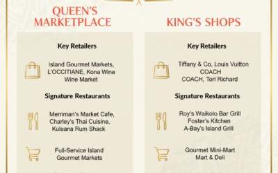 What are the restaurants, grocery stores, and beaches like if I buy a second home in Waikoloa Beach?