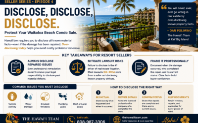 Do I Need to Disclose Past Termite or Water Damage When Selling My Waikoloa Beach Condo?