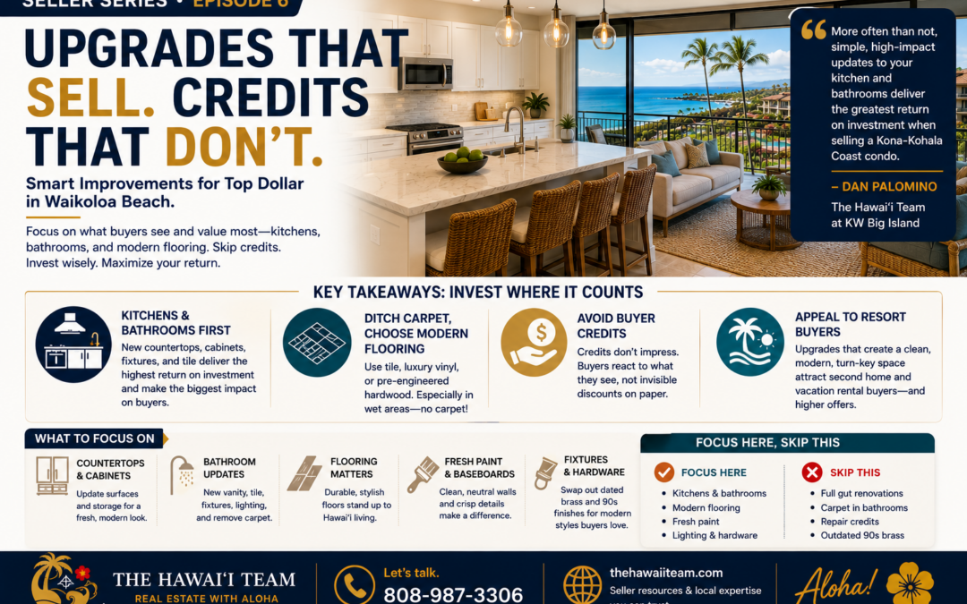 What Should I Remodel Before Selling My Waikoloa Beach Condo to Get Top Dollar?