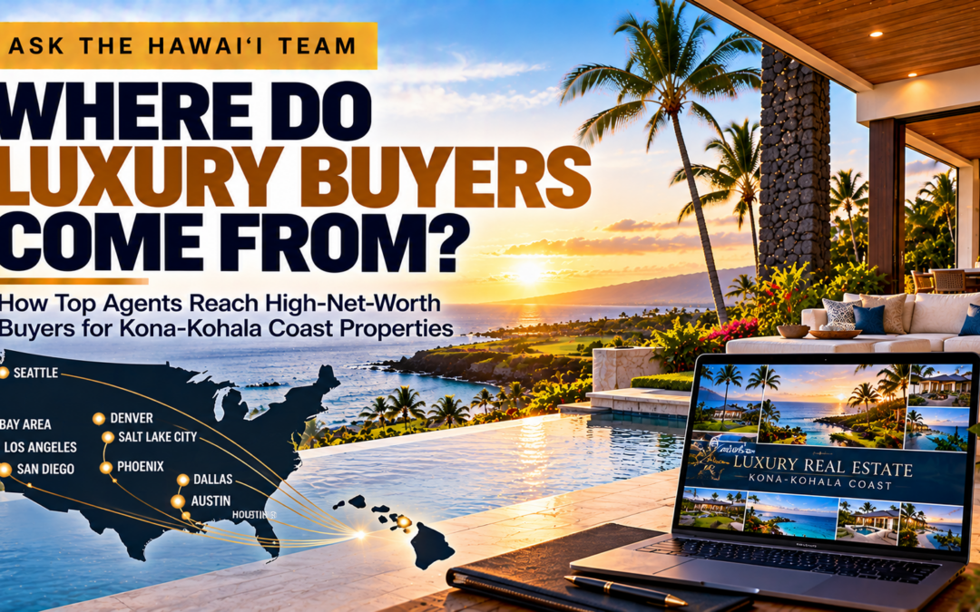 How Do Top Hawaii Real Estate Agents Actually Reach Mainland Buyers for Kona-Kohala Coast Luxury Homes?