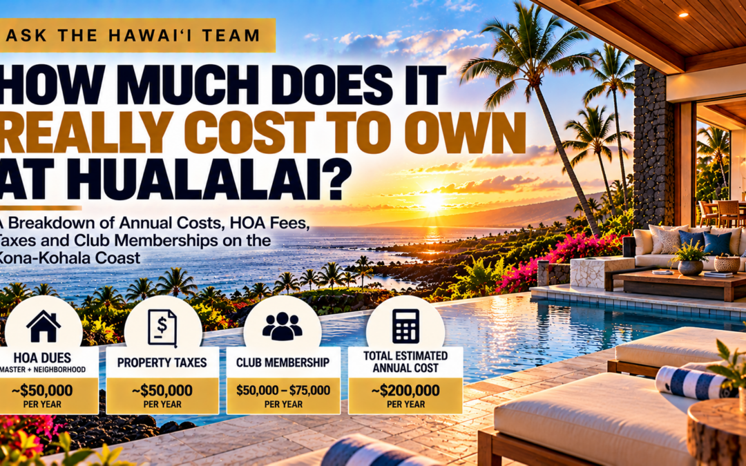 What Are the True Annual Carrying Costs of Owning a Luxury Second Home at Hualalai Resort?