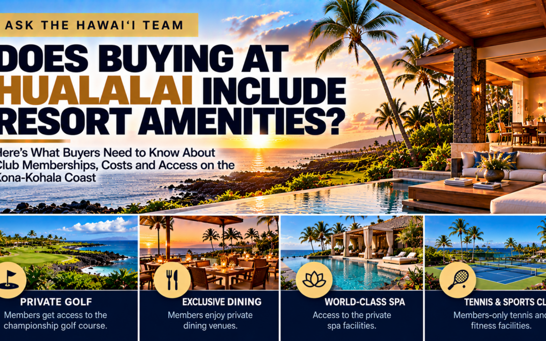 What Should I Know About Hualalai Four Seasons Club Membership and Amenity Access Before Buying a Second Home?