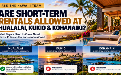 Can I Rent Out My Luxury Home in Hualalai vs. Kukio vs. Kohanaiki?